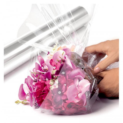 ROTOLO CELLOPHANE TRASPARENTE PER REGALI 30MY 1...