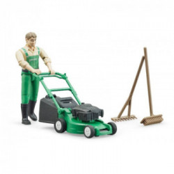 Bruder 62103 - Giardiniere con Rasaerba