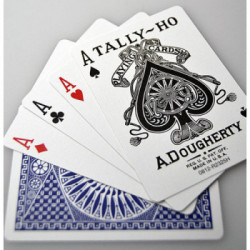 TALLY-HO Standard Index Mix Red & Blue Circle