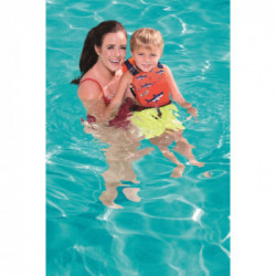 Bestway 32172 galleggiante da piscina e da spiaggia Arancione, Rosa Gilet da nuoto Immagine