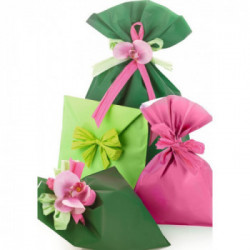 BUSTE FONDO PIENO 40MY 16X25 REGALO ASSORTITE COLORI PERLATO OPACO  BIANCO, CICLAMINO, GIALLO, ARANCIO, VERDE MELA/PIENO 40MY