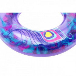 Bestway 36153 galleggiante da piscina e da spiaggia Porpora, Trasparente Anello di nuoto Immagine