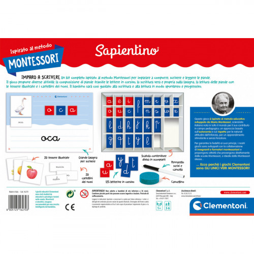 Clementoni Montessori - Imparo A Scrivere