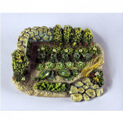 Orto cm. 10x9,5x3 in resina