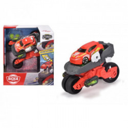 Drone Bike cm. 12, trasformabile, puo' ospitare nell'abitacolo un'auto in scala 1:64, funzione shooting, 1 veicolo die cast in