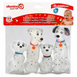 GLOBO Gommolosi Cani Dalmata 4Pz