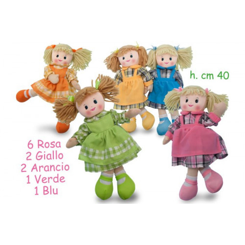 BAMBOLA STOFFA CARLOTTA CM.40