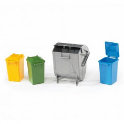 Bruder 02607 Accessorio: Cassonetto rifiuti