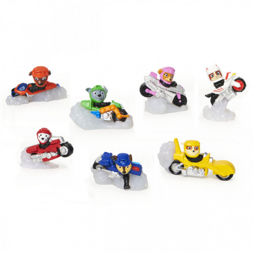 PAW Patrol , Mini Personaggi Moto Pups a...