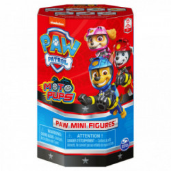 PAW Patrol , Mini Personaggi Moto Pups a sorpresa, collezione da 5 cm con contenitore a forma di Quartier Generale, giocattolo