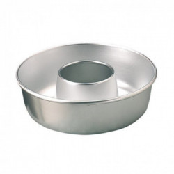 Pentole Agnelli 'Pasticceria & Pizza', Ciambella con tubo in alluminio Ø 26 cm, h 8,5 cm