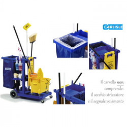 CARRELLO PULIZIE CARLISLE BLU JC1945