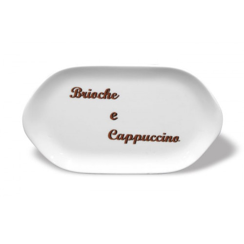 VASSOIO PORC.CORNETTO-CAPPUCCINO