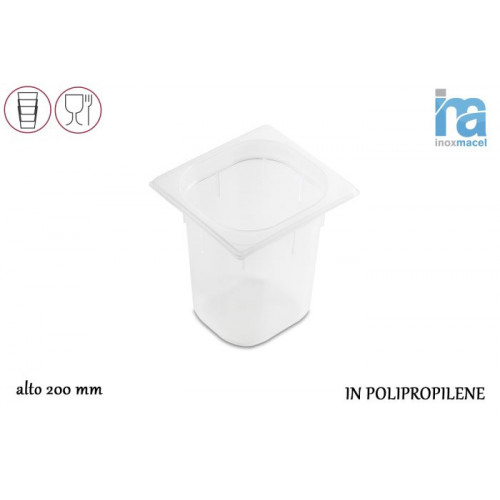 GASTRON.POLIPROP.VASCHETTA GN1/6 H200