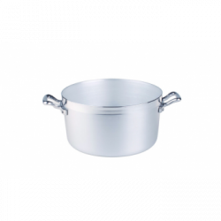 Pentole Agnelli 'Family Cooking Alluminio', Casseruola alta 2 maniglie Ø 20 cm	
