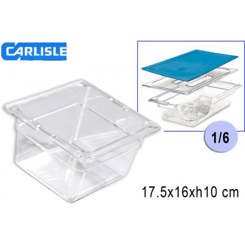 GASTRON.CARLISLE VASCHETTA GN 1/6-   100