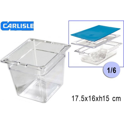 GASTRON.CARLISLE VASCHETTA GN 1/6-   150