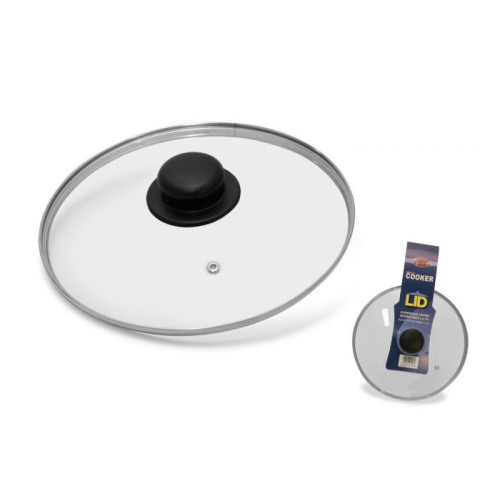 COPERCHIO VETRO A&F B/INOX CM.32 C105326