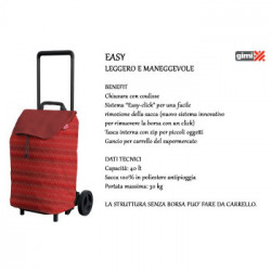 CARRELLO SPESA EASY RSO LT.40