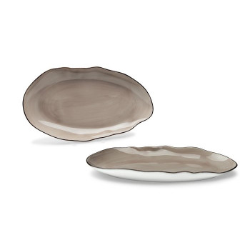 VASSOIO OVALE 38X20 BRUSH...