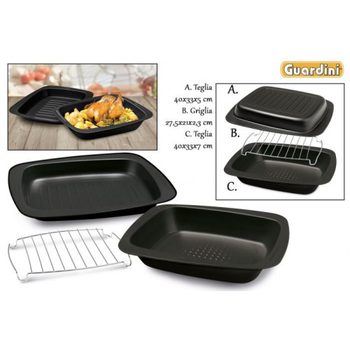 TEGLIA GARDENIA X ARROSTO 40X33 PZ.3