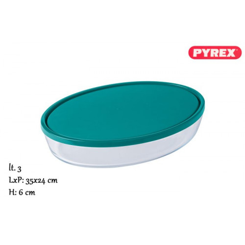 PYREX TEGAME OVALE C/COP.CM.35- 346P