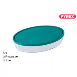 PYREX TEGAME OVALE C/COP.CM.35- 346P