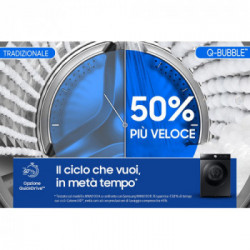 Samsung WW11BB944DGB - Lavatrice a Carica Frontale, BESPOKE AI™ Quickdrive, 11 Kg, 1400 Giri, Classe A