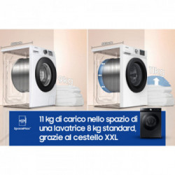 Samsung WW11BB944DGB - Lavatrice a Carica Frontale, BESPOKE AI™ Quickdrive, 11 Kg, 1400 Giri, Classe A