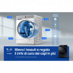 Samsung WW11BB944DGB - Lavatrice a Carica Frontale, BESPOKE AI™ Quickdrive, 11 Kg, 1400 Giri, Classe A