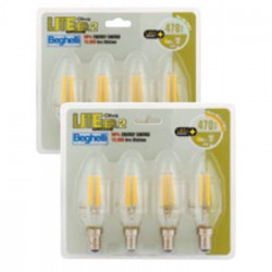 Beghelli 56385BL Lampadina a risparmio energetico 5 W E14 A++