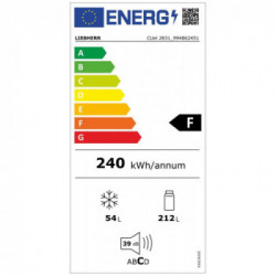 Liebherr CUel 2831 - Frigorifero Combinato da Libera Installazione, SmartFrost, 266 Litri, Classe F, 161.2 x 55 x 63 cm