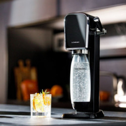 SodaStream 'ART Nero', Gasatore con Bottiglia in Pet lavabile in lavastoviglie