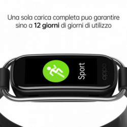 OPPO Band Style Tracker Smartwatch con Display AMOLED a Colori 1.1'' 5ATM Carica Magnetica, Impermeabile 50m, Pedometro Fitness