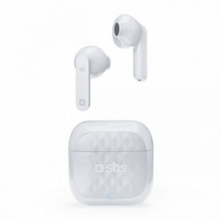 SBS TWS Air Free Cuffie Auricolare Base di ricarica Bianco