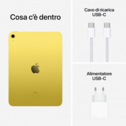 Apple iPad 10.9-pollici Wi-Fi 64GB - Giallo *ESTENSIONE GARANZIA3 3 ANNI IN PIU' in omaggio* 
