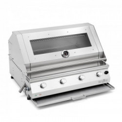 Pianeta Grill Fry Top 750 4F Tondino 1031-T - Barbecue a Gas GPL o Metano, 4 Bruciatori 
