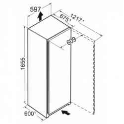 Liebherr Re 5020 - Frigorifero Monoporta da Libera Installazione, EasyFresh, 349 Litri, Classe E, 1655x597x675 mm