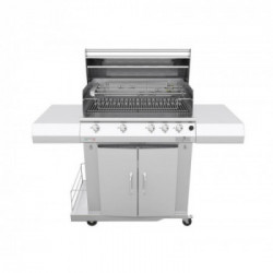 Pianeta Grill Sun Range Tondino 1080-T - Barbecue a Gas GPL o Metano, 4+1 Bruciatori 