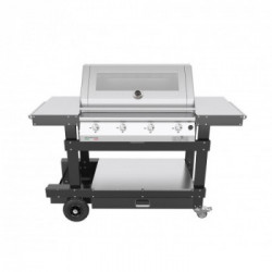 Pianeta Grill MASTER GRILL 4F Teppan 1114 - Barbecue a Gas GPL o Metano, 4 Bruciatori 
