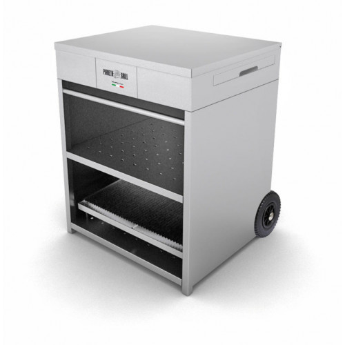 Pianeta Grill Cubo 1140 - Barbecue a Legna, Inox 