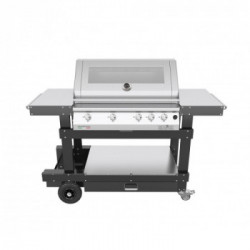 Pianeta Grill 1134 MASTER GRILL Range Teppan - Barbecue a Gas GPL o Metano, 4 Bruciatori