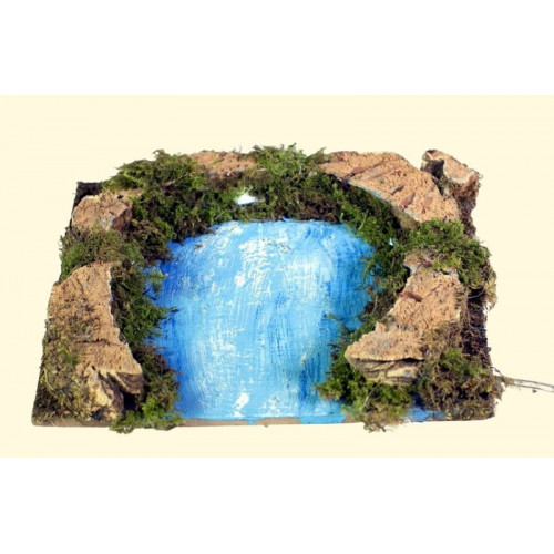 Parte finale del fiume cm. 14x13 con 5 luci a...