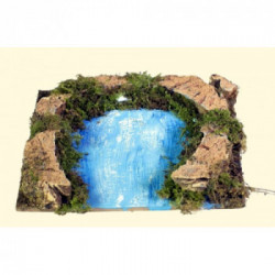 Parte finale del fiume cm. 14x13 con 5 luci a batteria