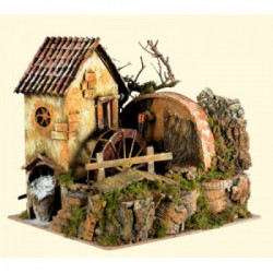 Mulino ad acqua con pompa cm.24x21x23