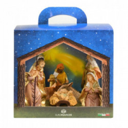 SCAT VETR MANIGLIA CON 8 FIGURE NATIVITA CM12