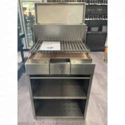 LAST STOCK - Pianeta Grill Cubo 1140 - Barbecue a Legna, Inox