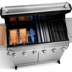 Burnhard Fat Fred Deluxe - Barbecue a Gas, 4+3 Bruciatori, Modello 944490 