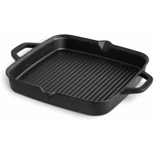 Burnhard 944207- Padella Grill in Ghisa 30 cm