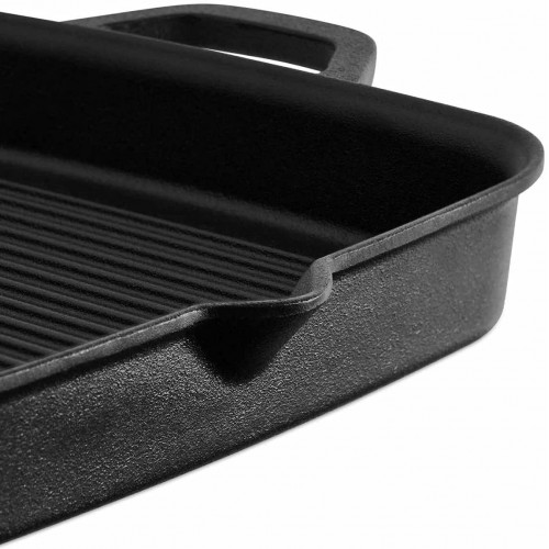 Burnhard 944207- Padella Grill in Ghisa 30 cm